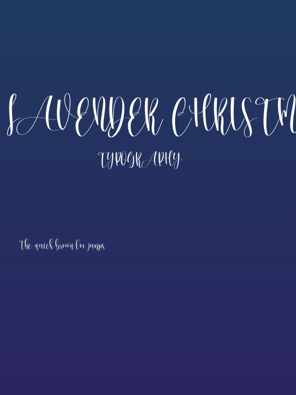 Lavender Christmas Poster