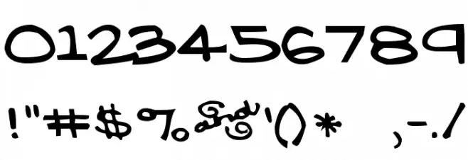 Lavender Lime Font OTHER CHARS