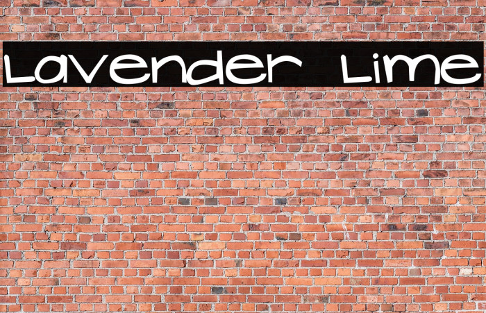 Lavender Lime Font examples