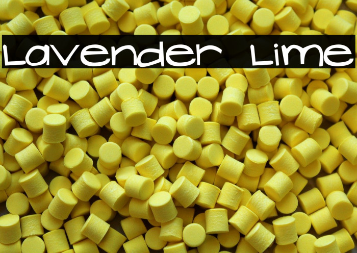 Lavender Lime Font examples