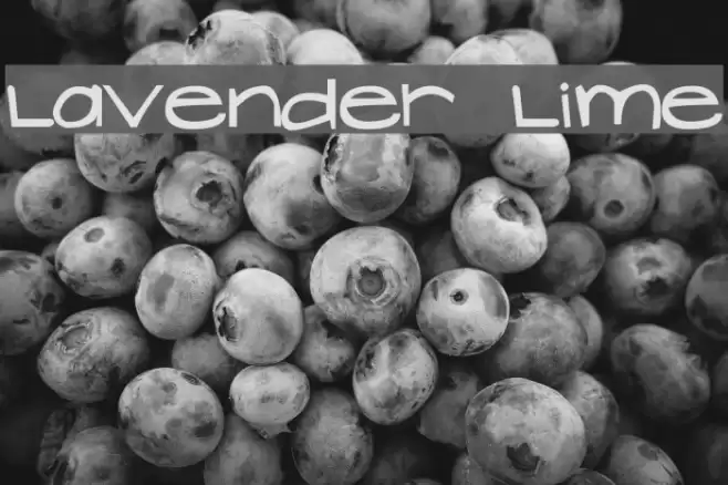 Lavender Lime Font examples