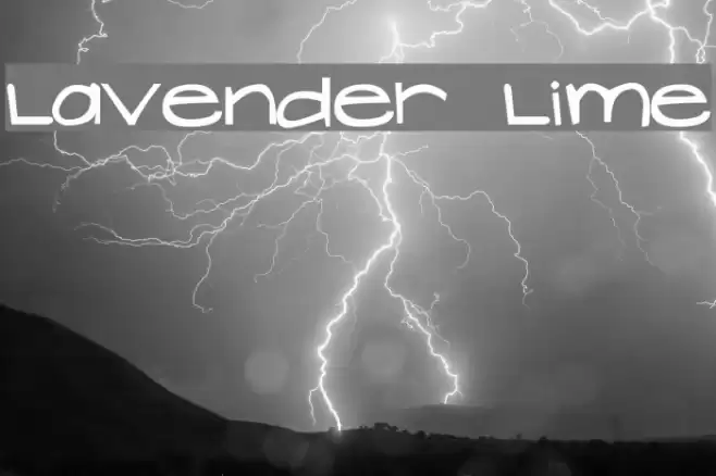 Lavender Lime Font examples