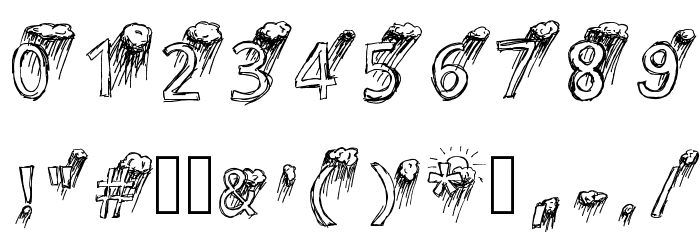 Lavender Rainstorm Font OTHER CHARS