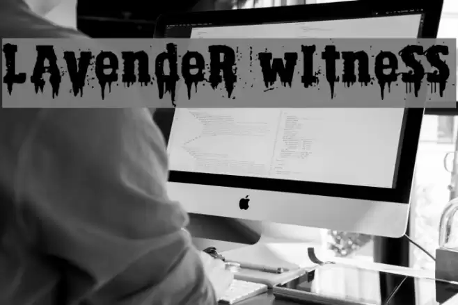 Lavender Witness Font examples