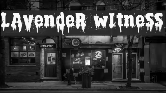 Lavender Witness Font examples