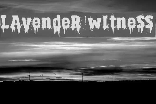 Lavender Witness Font examples
