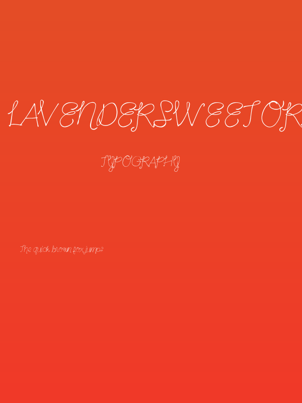 LavenderSweetOrange Poster