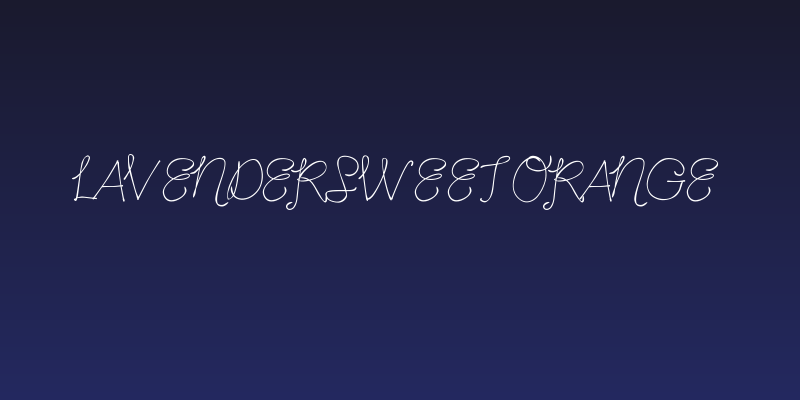 LavenderSweetOrange Social Header