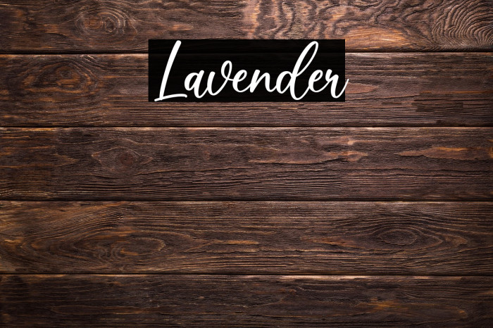 Lavender Example 3