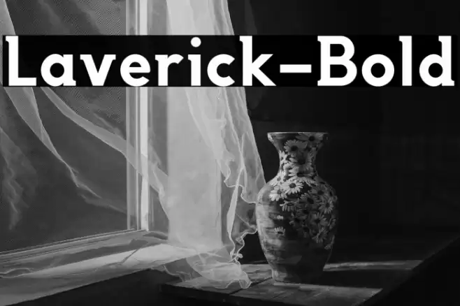 Laverick-Bold Font examples