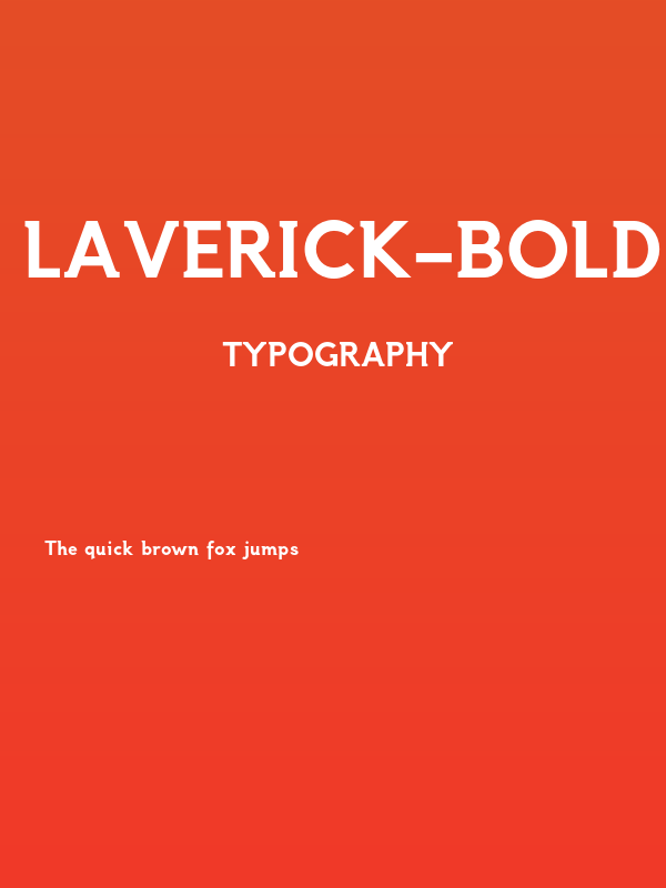 Laverick-Bold Poster