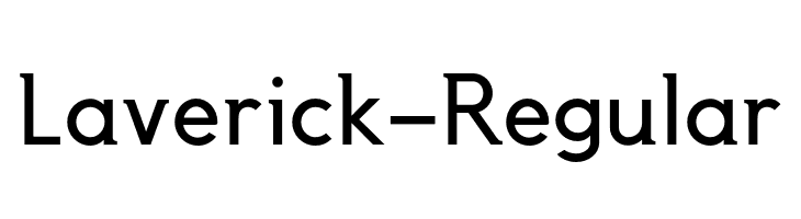Laverick-Regular  フリーフォントのダウンロード
