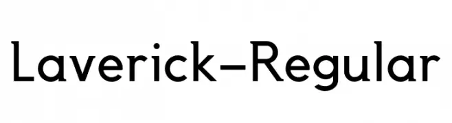 Laverick-Regular  Frei Schriftart Herunterladen