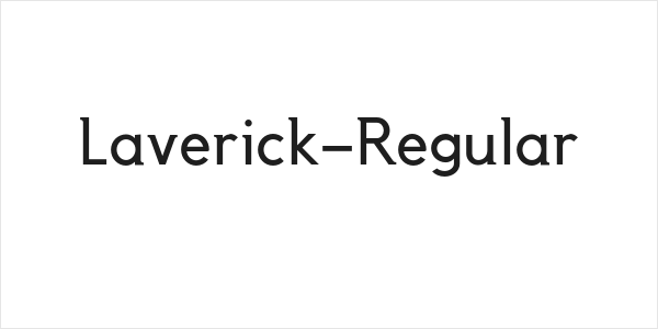 Laverick-Regular Logo