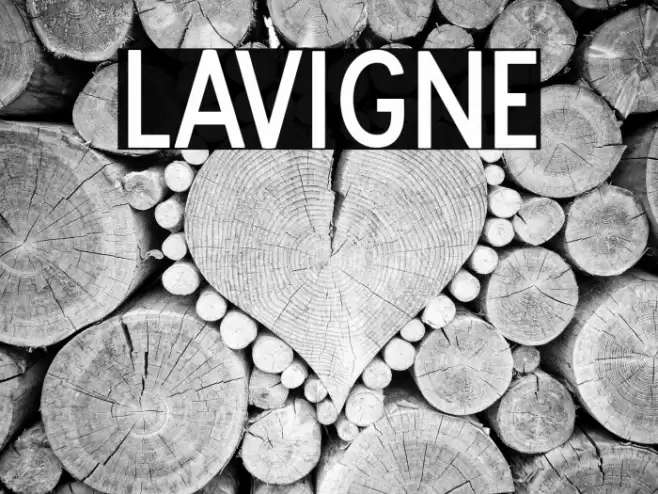 Lavigne Font examples