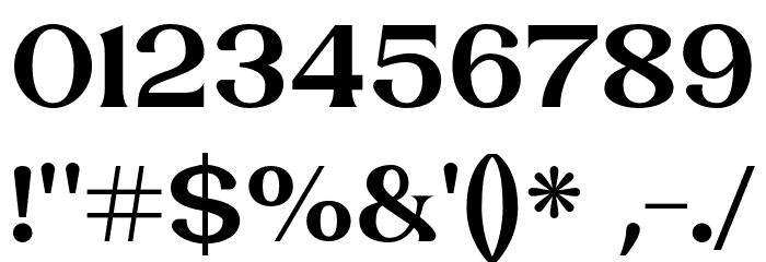 LaviossaMedium Font OTHER CHARS