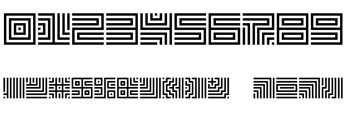 Lavirint Regular Font OTHER CHARS