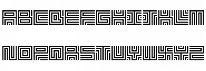 Lavirint Regular Шрифта ВЕРХНИЙ