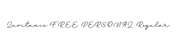 Lavitanie FREE PERSONAL Regular  免费字体下载