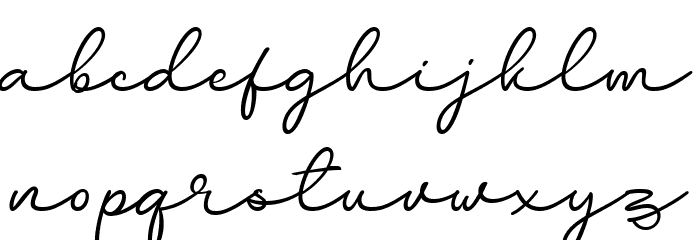 Lavitanie FREE PERSONAL Regular Font LOWERCASE