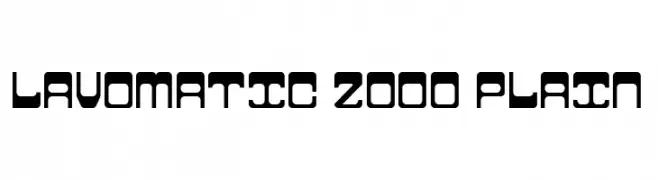 Lavomatic 2000 Plain  Frei Schriftart Herunterladen
