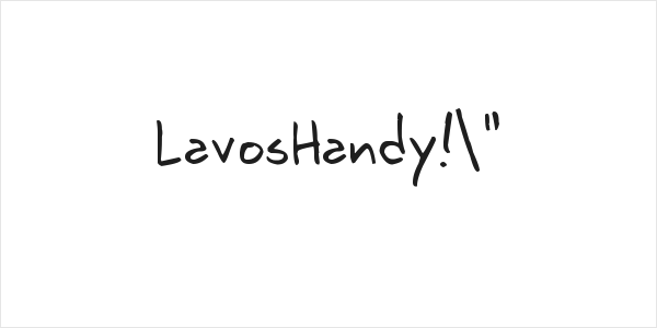 LavosHandy!" Logo