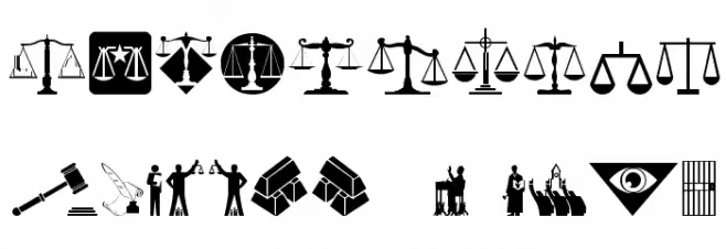 Law & Order Font OTHER CHARS