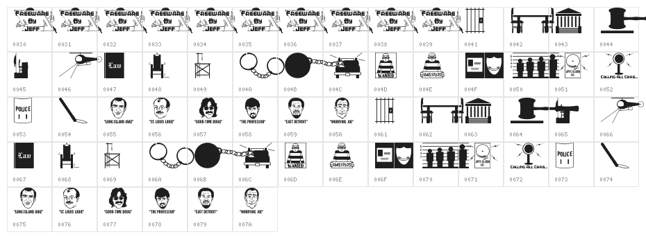 Law and Order JL Character Map