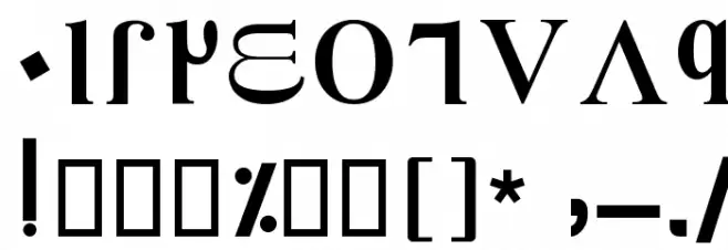 Law Font OTHER CHARS