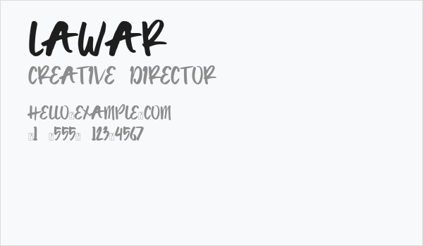 Lawar Business Card
