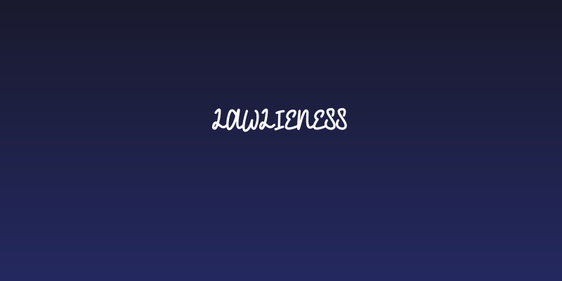 Lawlieness Social Header