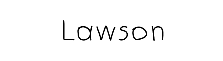 Lawson  免费字体下载