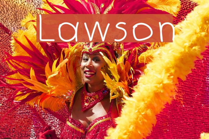 Lawson Font examples