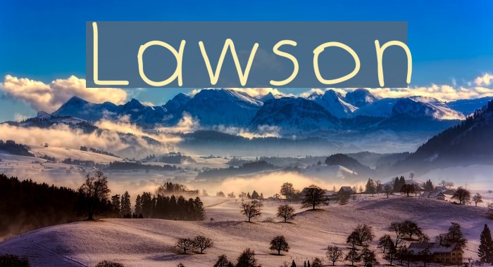 Lawson Font examples