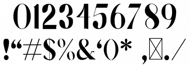 Laxical Font OTHER CHARS