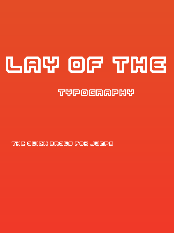 Lay Of The Land Regular Poster