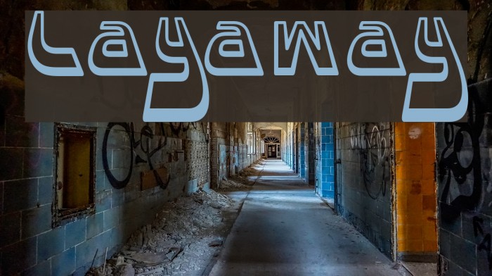 Layaway Font examples