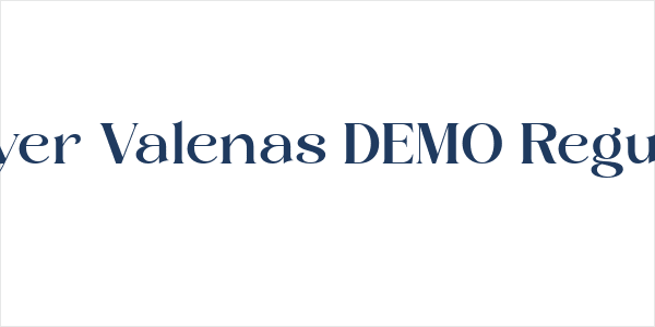 Layer Valenas DEMO Regular Logo