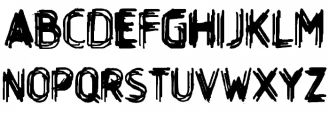 Layer Schriftart Groß