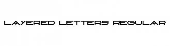 Layered Letters Regular  Fuentes Gratis Descargar