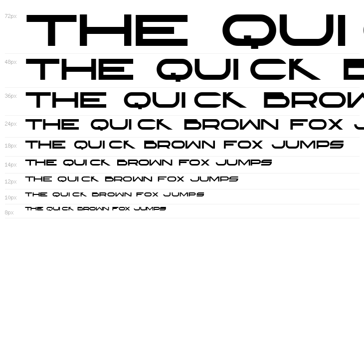 Layered Letters Regular Waterfall