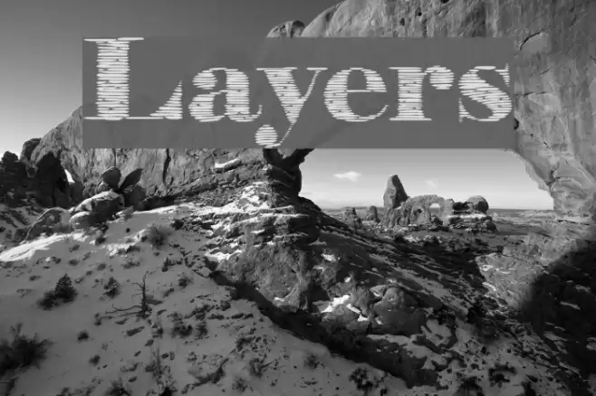 Layers Font examples