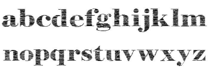 Layers Font LOWERCASE