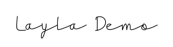 Layla Demo  Скачать бесплатные шрифты