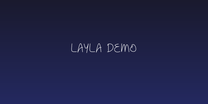 Layla Demo Social Header