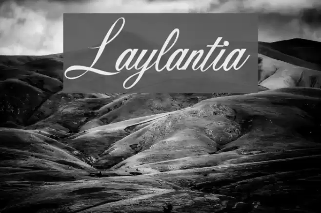 Laylantia Font examples