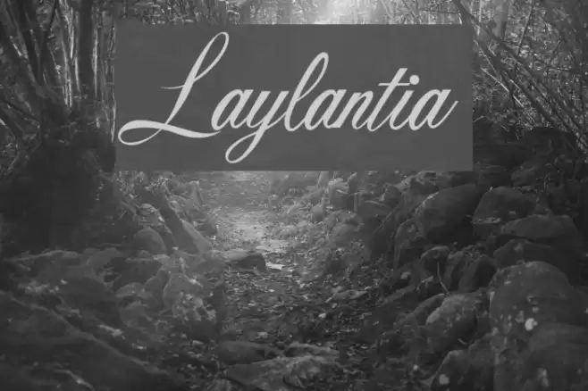 Laylantia Font examples
