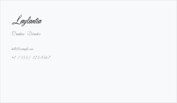 Laylantia Business Card