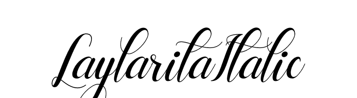 Laylarita Italic  font caratteri gratis