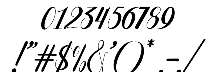Laylarita Italic Font OTHER CHARS